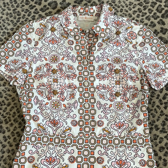 Tory Burch Short Sleeve Shirt Dress Size 2 - Picture 5 of 13